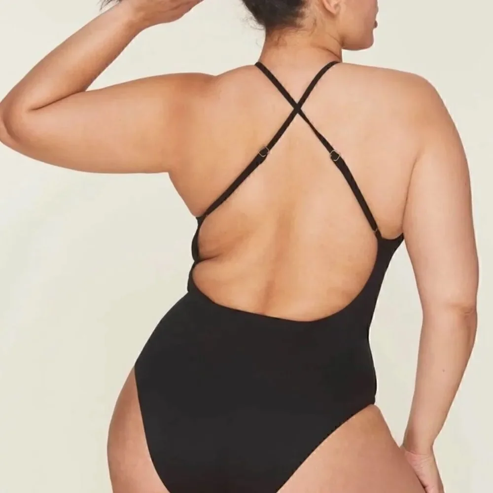 Andie‎ SWIM The Asbury One Piece Black Small NWT